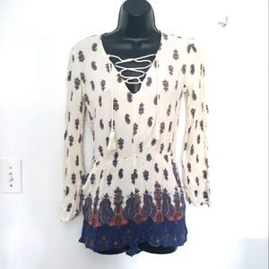 Kendall and Kylie paisley romper